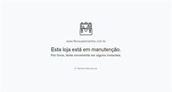 Desktop Screenshot of flexsuplementos.com.br